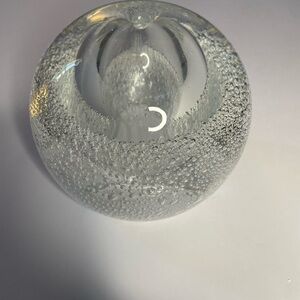 Elegant Clear Glass Art Sphere